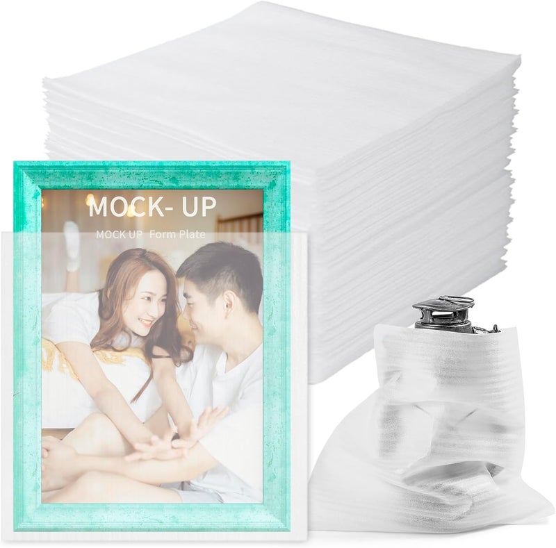 APOCHON 50 Pack Cushion Foam Pouches12x12 Inch, Large Foam Pouches Protecting Mugs, Cups, Glasses, China and Dishes, Dishes Packing Supplies for Moving, Shipping, Storage, Moving Materials for Fragile Items - Image 1